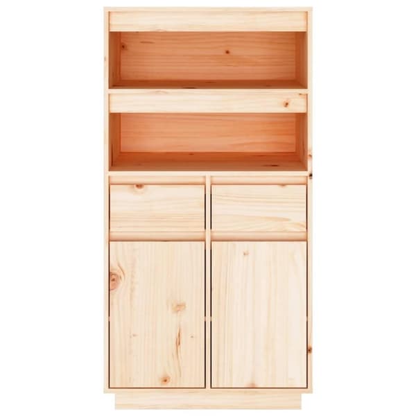vidaXL højskab 60x40x116,5 cm massivt fyrretræ