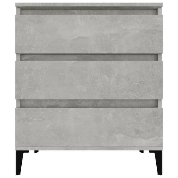 vidaXL skænk 60x35x70 cm konstrueret træ betongrå