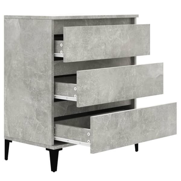 vidaXL skænk 60x35x70 cm konstrueret træ betongrå