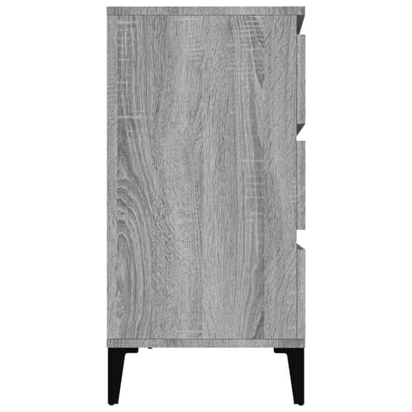 vidaXL Senkki harmaa Sonoma 60x35x70 cm tekninen puu
