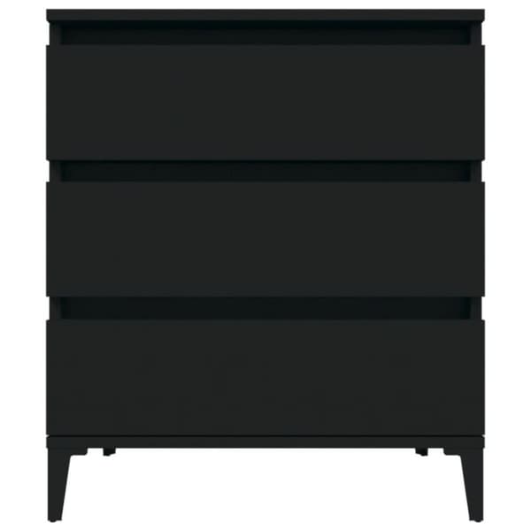 vidaXL Senkki musta 60x35x70 cm tekninen puu