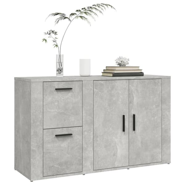 vidaXL Senkki betoninharmaa 100x33x59,5 cm tekninen puu