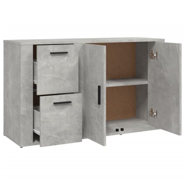 vidaXL Senkki betoninharmaa 100x33x59,5 cm tekninen puu