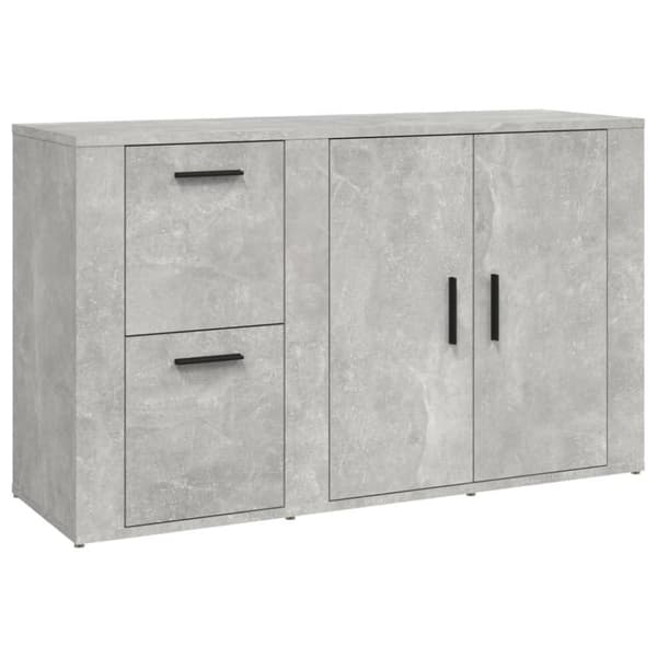 vidaXL Senkki betoninharmaa 100x33x59,5 cm tekninen puu