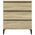 Pikkukuva 5 / 11: vidaXL Senkki Sonoma tammi 60x35x70 cm tekninen puu