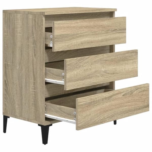 vidaXL Senkki Sonoma tammi 60x35x70 cm tekninen puu