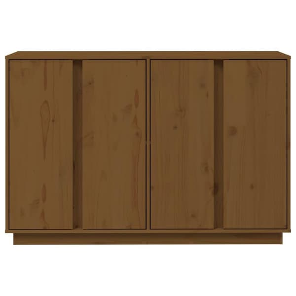 vidaXL Senkki hunajanruskea 120x35x80 cm täysi mänty