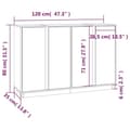 Pikkukuva 10 / 11: vidaXL Senkki hunajanruskea 120x35x80 cm täysi mänty