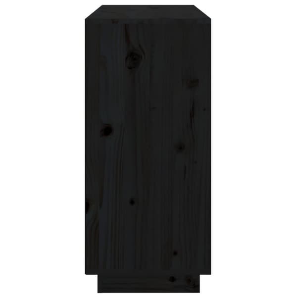vidaXL skænk 111x34x75 cm massivt fyrretræ grå