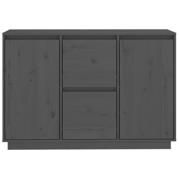 vidaXL Senkki harmaa 111x34x75 cm täysi mänty