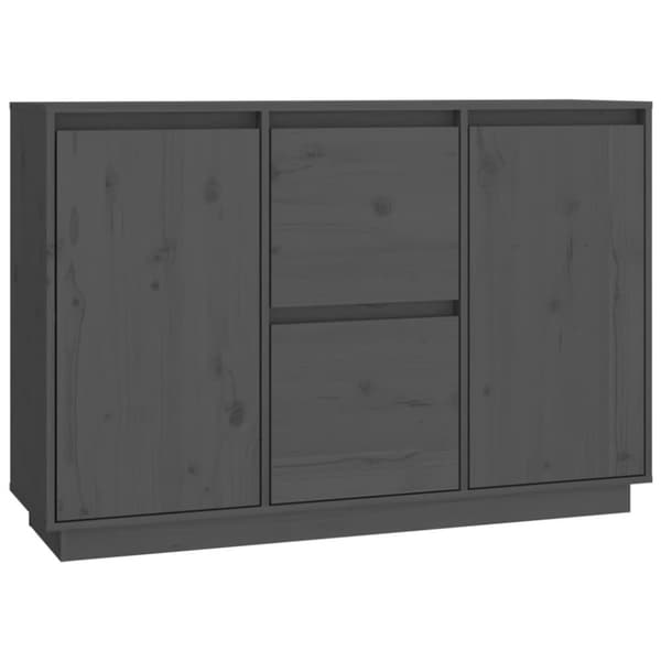 vidaXL Senkki harmaa 111x34x75 cm täysi mänty