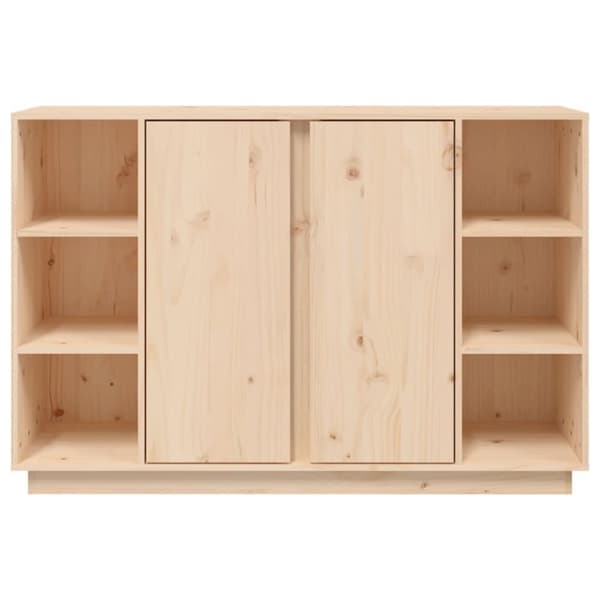 vidaXL skænk 120x35x80 cm massivt fyrretræ