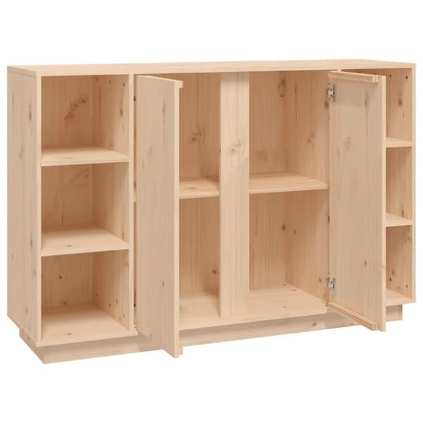 vidaXL skænk 120x35x80 cm massivt fyrretræ