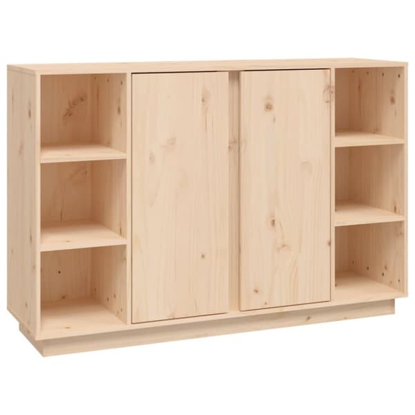 vidaXL skænk 120x35x80 cm massivt fyrretræ