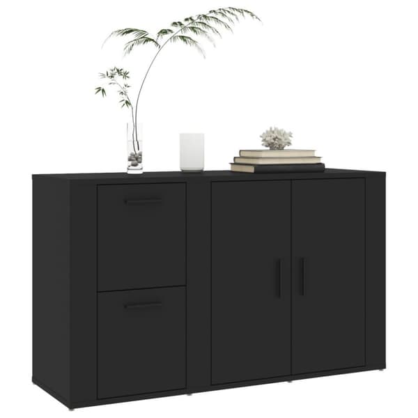 vidaXL Senkki musta 100x33x59,5 cm tekninen puu