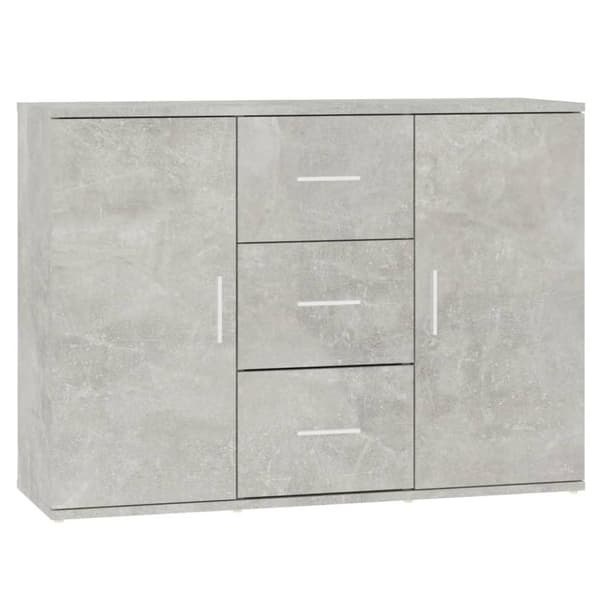 vidaXL Senkki betoninharmaa 91x29,5x65 cm tekninen puu