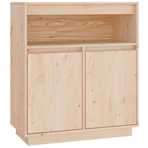 vidaXL skænk 70x34x80 cm massivt fyrretræ