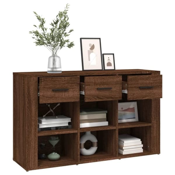 vidaXL Senkki ruskea tammi 100x30x59,5 cm tekninen puu