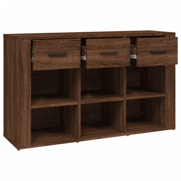vidaXL Senkki ruskea tammi 100x30x59,5 cm tekninen puu
