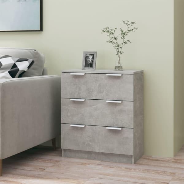 vidaXL skænk 60x30x70 cm konstrueret træ betongrå
