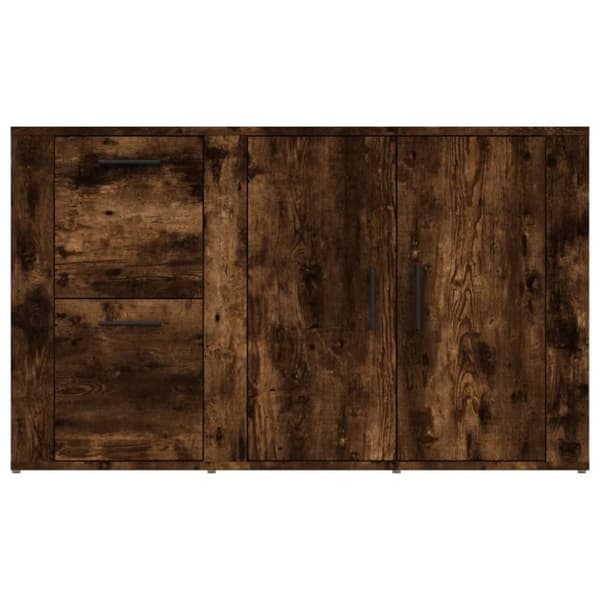 vidaXL skænk 100x33x59,5 cm konstrueret træ røget egetræsfarve
