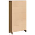 Miniatyrbillede 9 af 11: vidaXL skab 80x35x154 cm massivt fyrretræ gyldenbrun