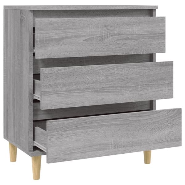 vidaXL Senkki harmaa Sonoma 60x35x70 cm tekninen puu