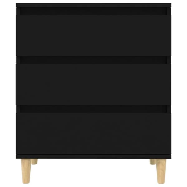 vidaXL skænk 60x35x70 cm konstrueret træ sort