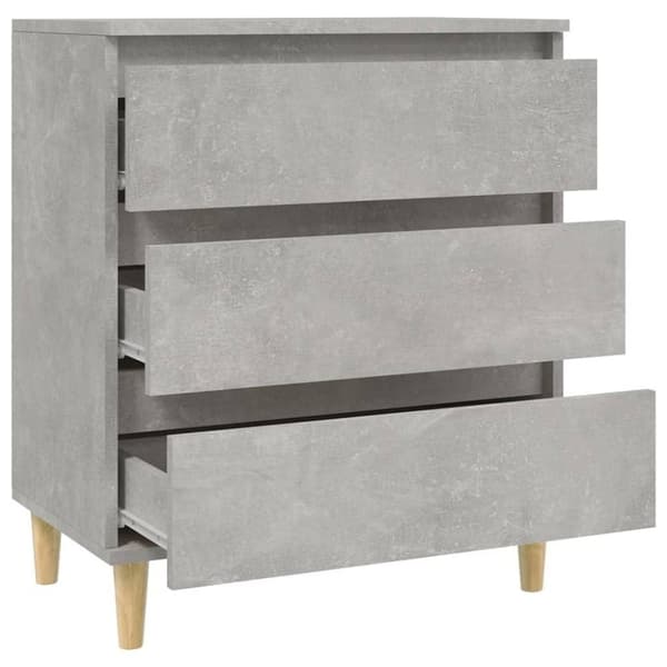 vidaXL skænk 60x35x70 cm konstrueret træ betongrå