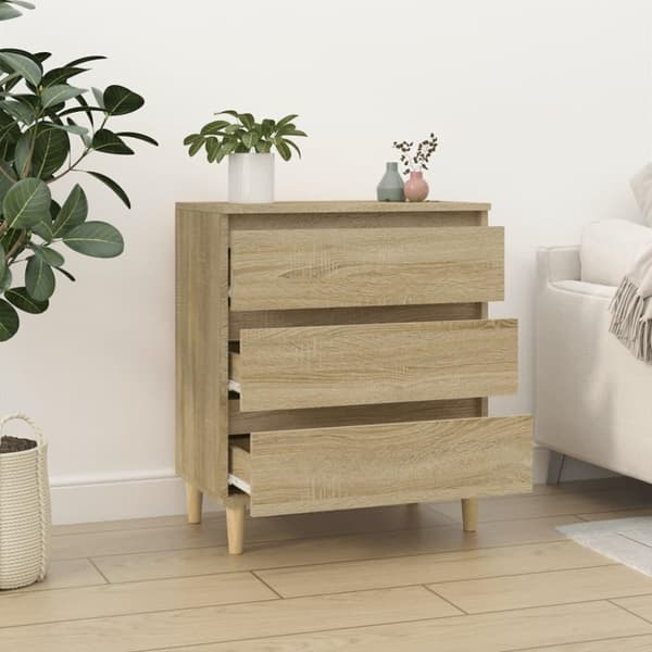 vidaXL skænk 60x35x70 cm konstrueret træ sonoma-eg