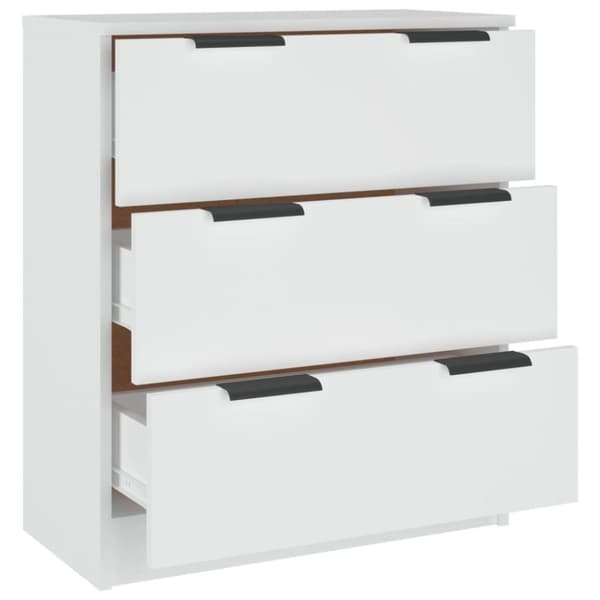vidaXL skænk 60x30x70 cm konstrueret træ hvid