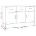 Pikkukuva 7 / 10: vidaXL Senkki ruskea 110x35x70 cm täysi mänty