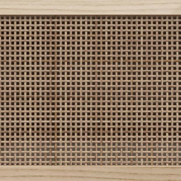vidaXL Senkki valkoinen 60x30x70 cm täysi mänty ja luonnonrottinki