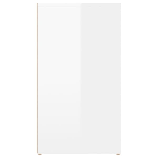 vidaXL Senkki korkeakiilto valkoinen 100x33x59,5 cm tekninen puu