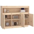 Miniatyrbilde 5 av 11: vidaXL Skjenk 104,5x34x80 cm heltre furu