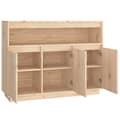 Miniatyrbilde 8 av 11: vidaXL Skjenk 104,5x34x80 cm heltre furu