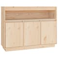 Miniatyrbilde 1 av 11: vidaXL Skjenk 104,5x34x80 cm heltre furu