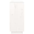 Miniatyrbilde 7 av 11: vidaXL Skjenk hvit 111x34x75 cm heltre furu