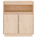Miniatyrbilde 6 av 11: vidaXL Skjenk 70x34x80 cm heltre furu