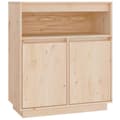 Miniatyrbilde 1 av 11: vidaXL Skjenk 70x34x80 cm heltre furu