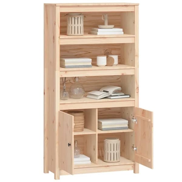 vidaXL Highboard 80x35x154 cm heltre furu
