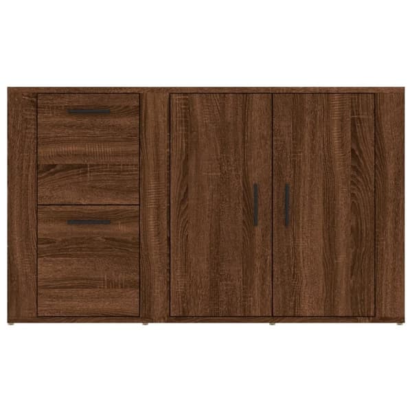 vidaXL Skjenk brun eik 100x33x59,5 cm konstruert tre