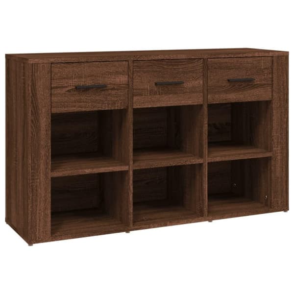 vidaXL Skänk brun ek 100x30x59,5 cm konstruerat trä
