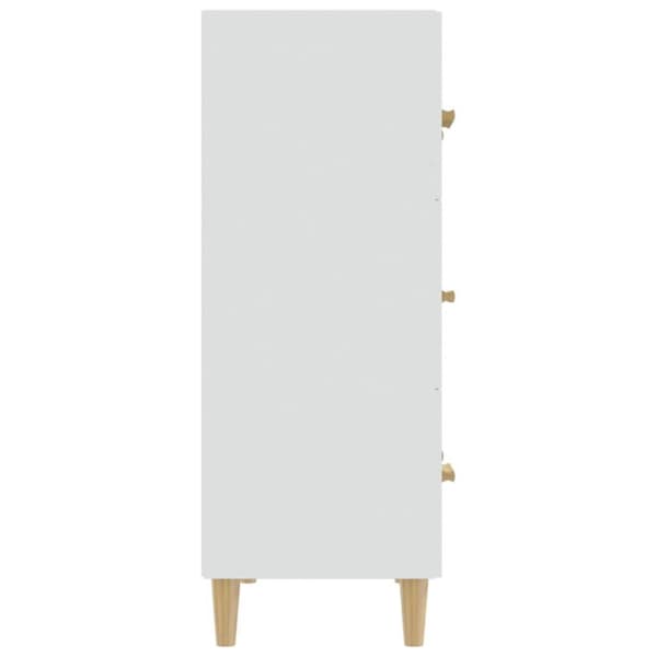 vidaXL skænk 70x34x90 cm konstrueret træ hvid