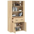 Miniatyrbilde 4 av 11: vidaXL Highboard sonoma eik konstruert tre