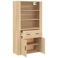 Miniatyrbilde 5 av 11: vidaXL Highboard sonoma eik konstruert tre