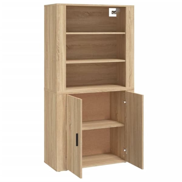 vidaXL Highboard sonoma eik konstruert tre