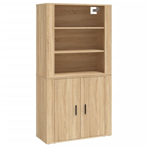 vidaXL Highboard sonoma eik konstruert tre