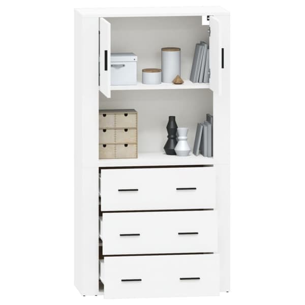 vidaXL Highboard hvit konstruert tre