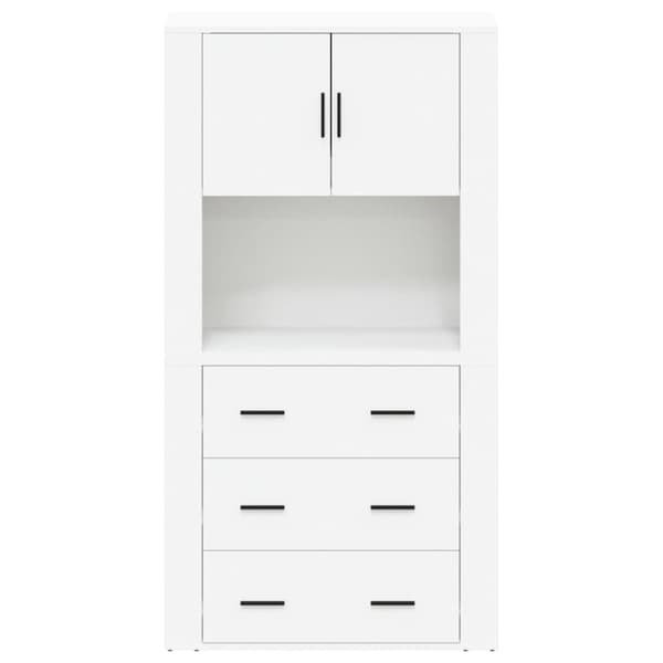 vidaXL Highboard hvit konstruert tre